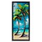 Stupell Industries Bendy Palm Trees on Shore Black Framed Floater Canvas Wall Art, design by LSR Design Studio